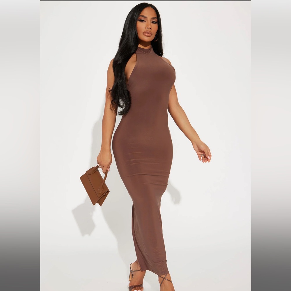 Fashion Nova Halter Backless Dress w/ Tag